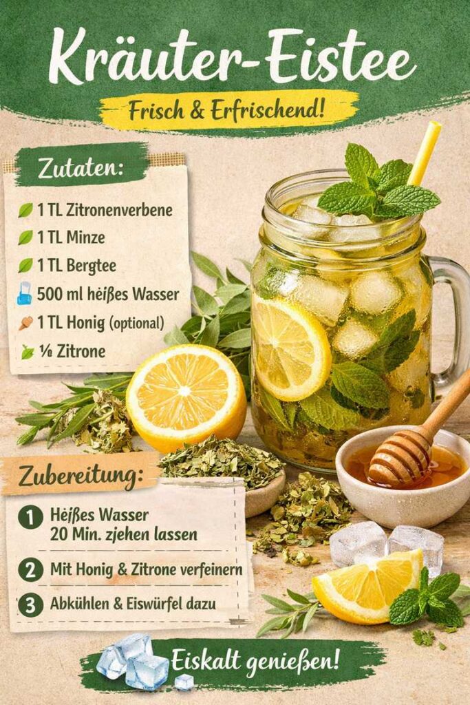 Kräuter‑Eistee für die Sommerzeit – leicht, erfrischend & natürlich